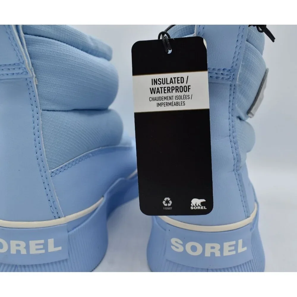 Sorel Women 8.5 Out N About IV Puffy Arctic Sea Chalk Waterproof Insulated Boots